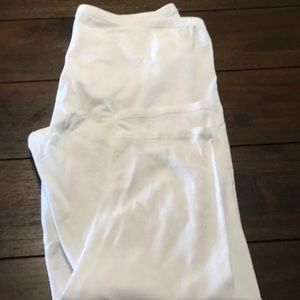 Eileen Fisher cotton white knit Capri M